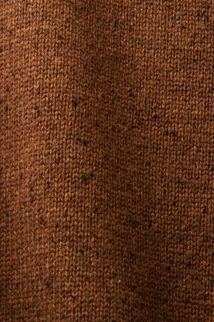 Sweater i uldmiks med høj hals, BARK, detail image number 5