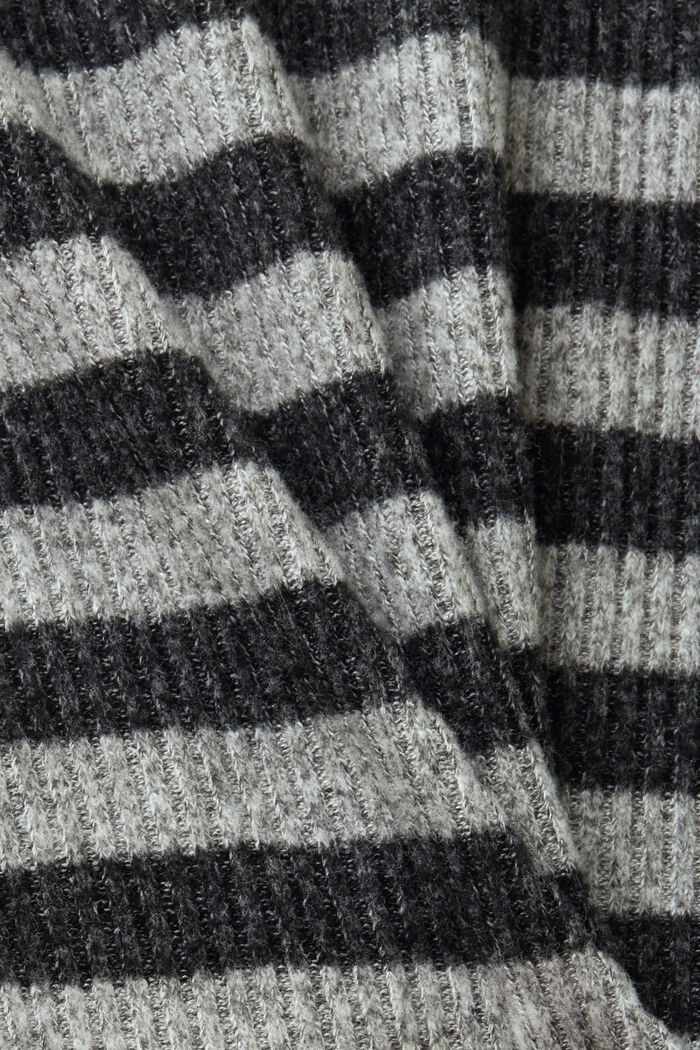 Stribet sweater, BLACK, detail image number 5