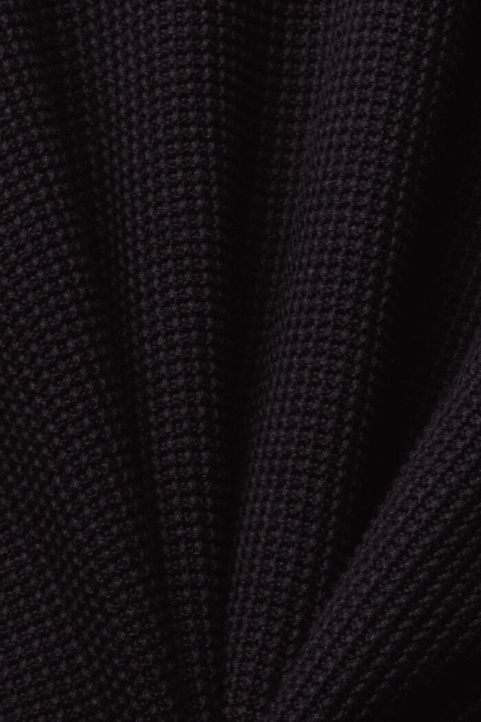 Pullover i ren bomuld, BLACK, detail image number 1
