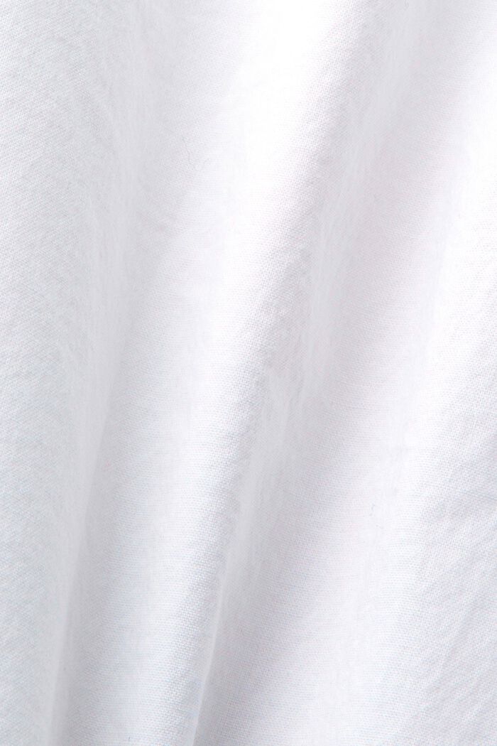 Broderet bluse, 100 % bomuld, WHITE, detail image number 4