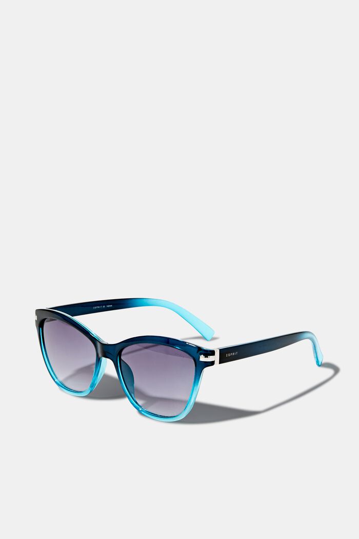 Graduerede Cat Eye-solbriller, BLUE, detail image number 0