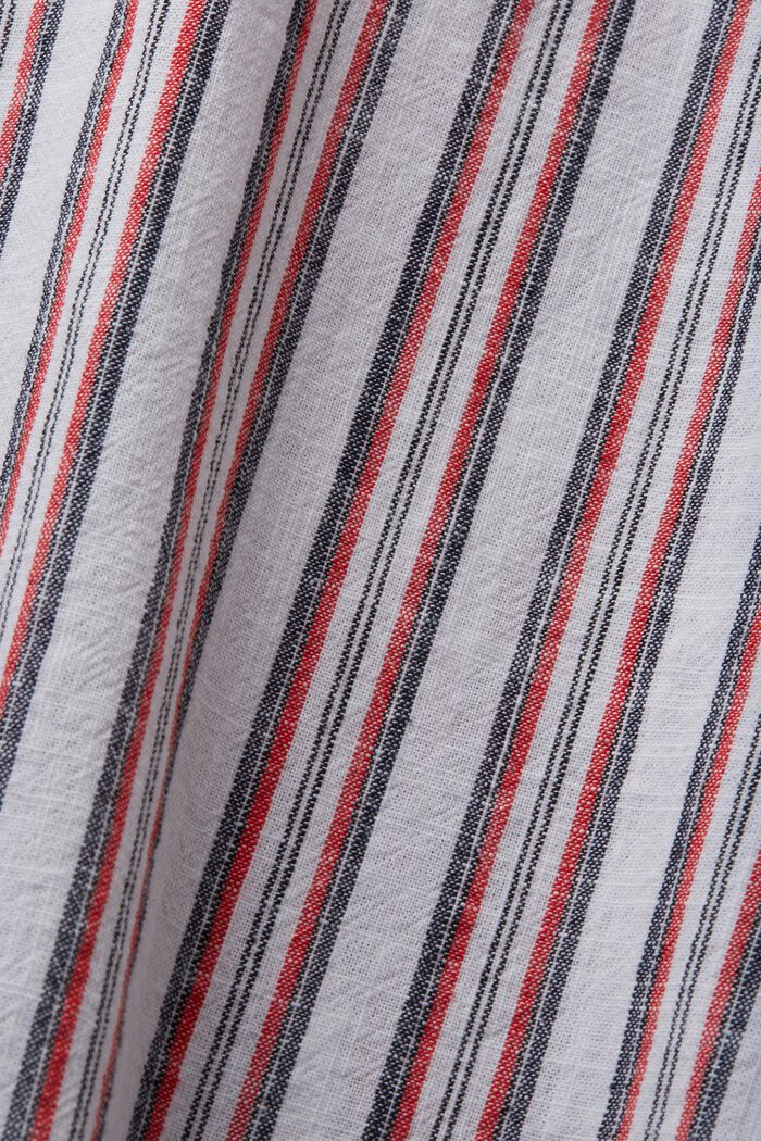 Stribet bomuldsskjorte, NEW WHITE, detail image number 4