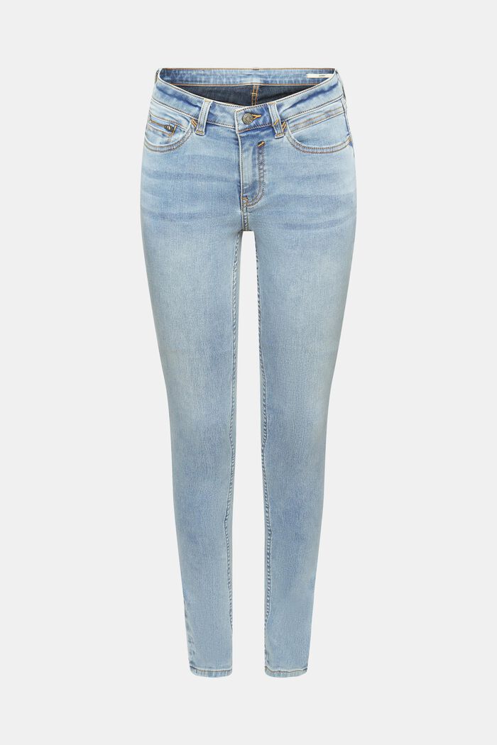 Jeans med skinny fit, BLUE LIGHT WASHED, detail image number 6