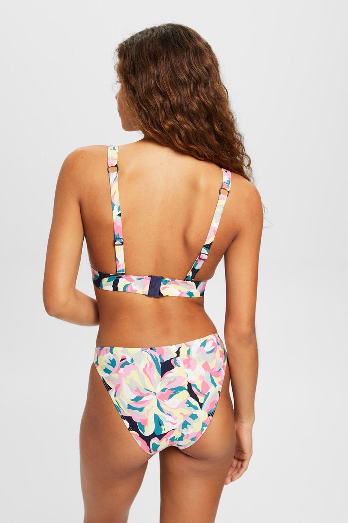 Polstret bikinitop med blomsterprint, NAVY, detail image number 3