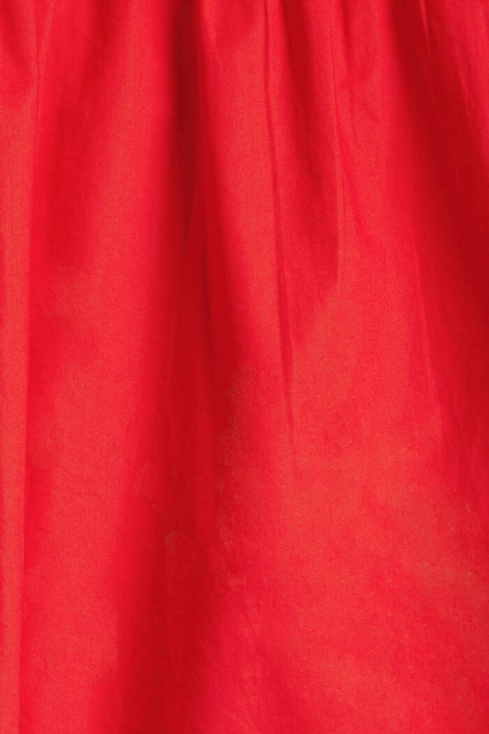 Bluse med korte ærmer, økologisk bomuld, RED, detail image number 4