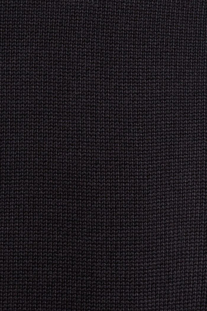 Sweater i bomuld med rund hals, BLACK, detail image number 5