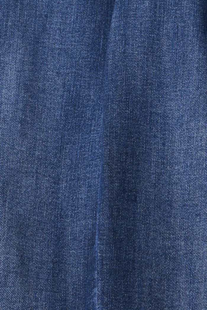 Skinny stretchjeans med høj talje, BLUE DARK WASHED, detail image number 6