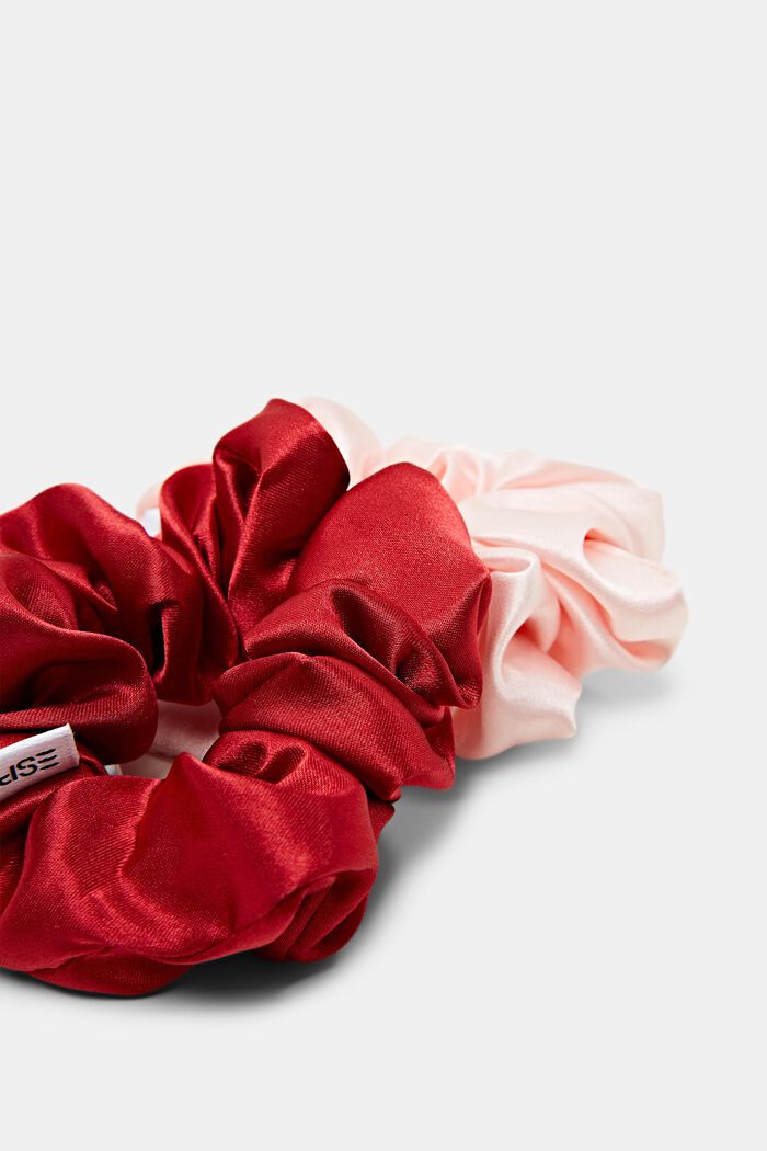 2-pak scrunchies, DARK RED, detail image number 1