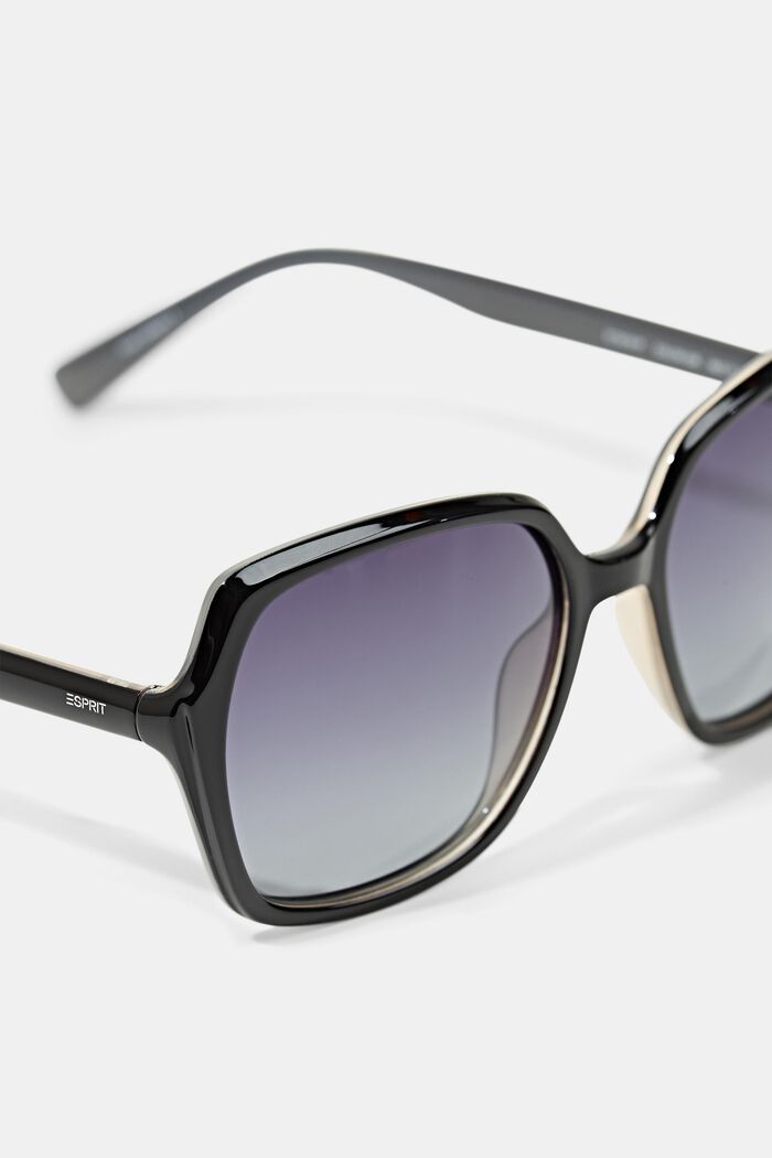 Statement-solbriller med store glas, BLACK, detail image number 1