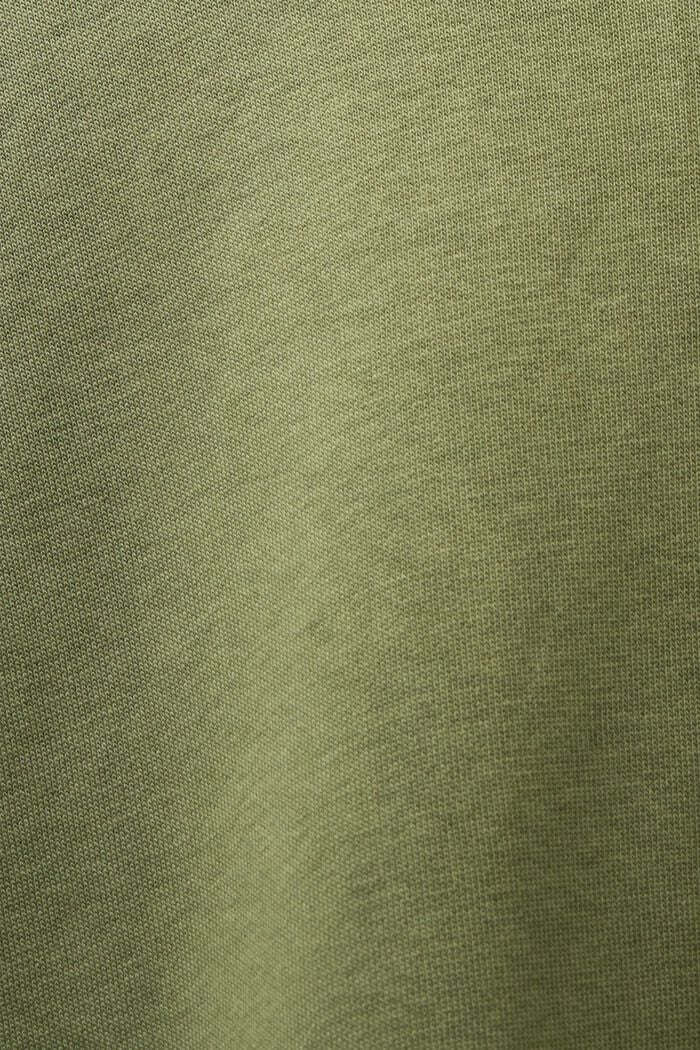 Sweatshirt med hætte og syet logo, LIGHT KHAKI, detail image number 4