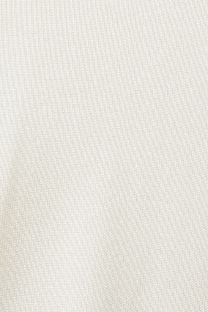 Langærmet sweater med rullekrave, OFF WHITE, detail image number 6