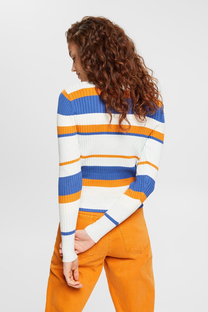 Stribet sweater, BLUE, detail image number 3
