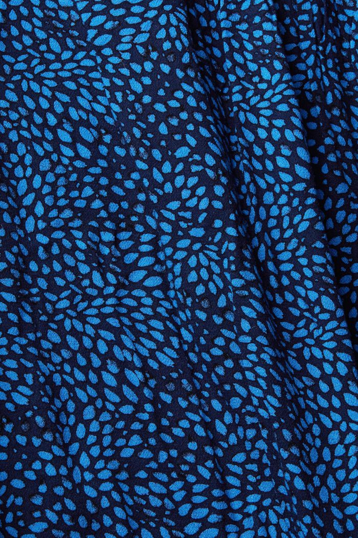 Bluse med mønster, LENZING™ ECOVERO™, NAVY, detail image number 1
