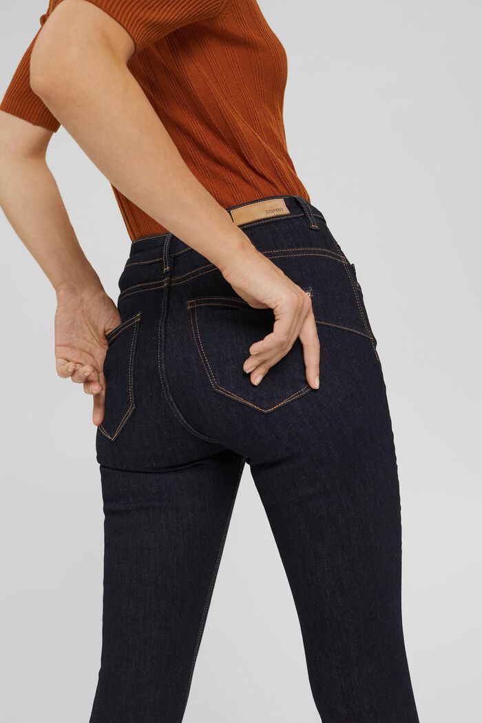 Shaping-jeans med høj linning, BLUE RINSE, detail image number 5