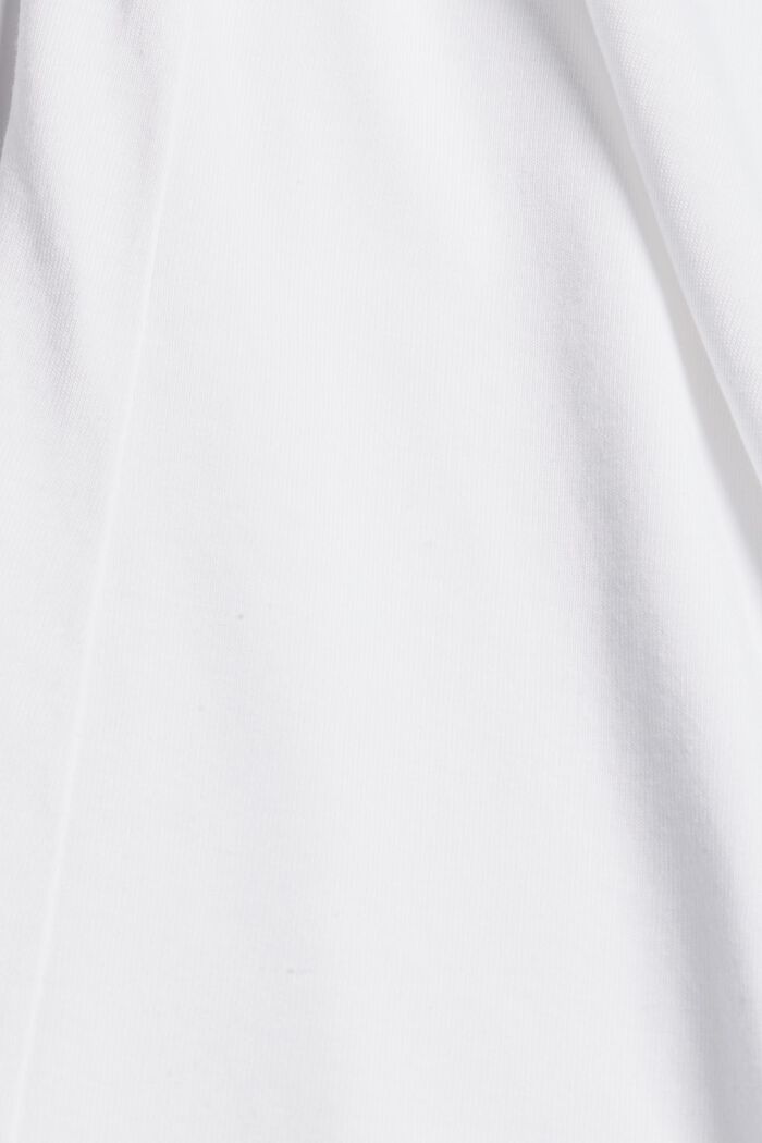 Pakke med 2 langærmede T-shirt af økologisk bomuldsblanding, WHITE, detail image number 3