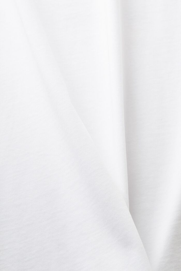 T-shirt i bomuldsjersey med print, WHITE, detail image number 4