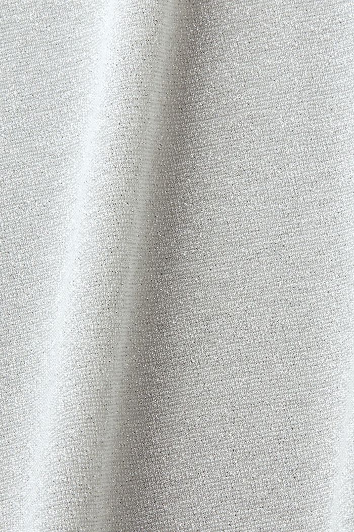 Lamé-T-shirt, SILVER, detail image number 6