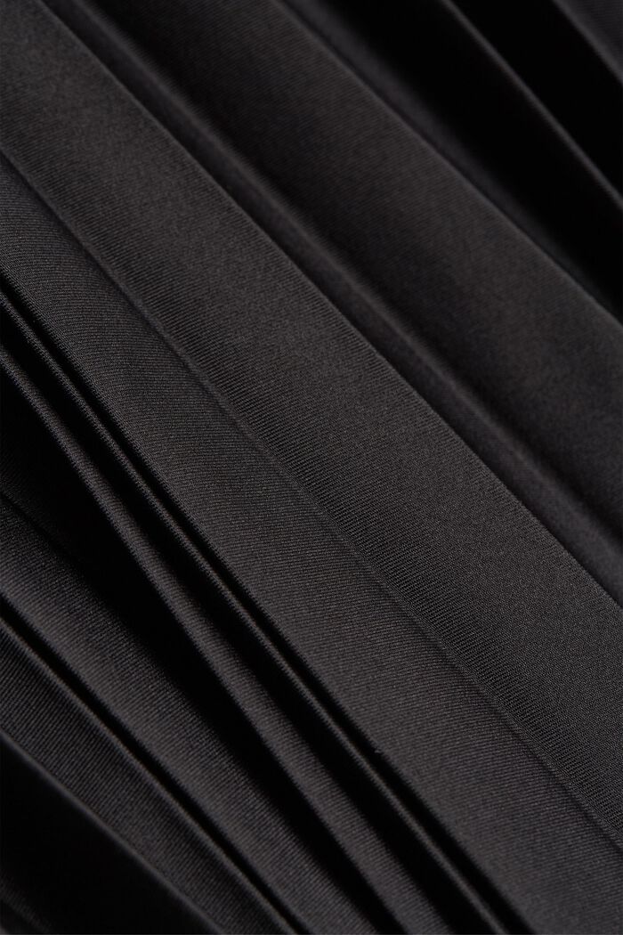 Genanvendte materialer: Plisseret nederdel med elastiklinning, BLACK, detail image number 4