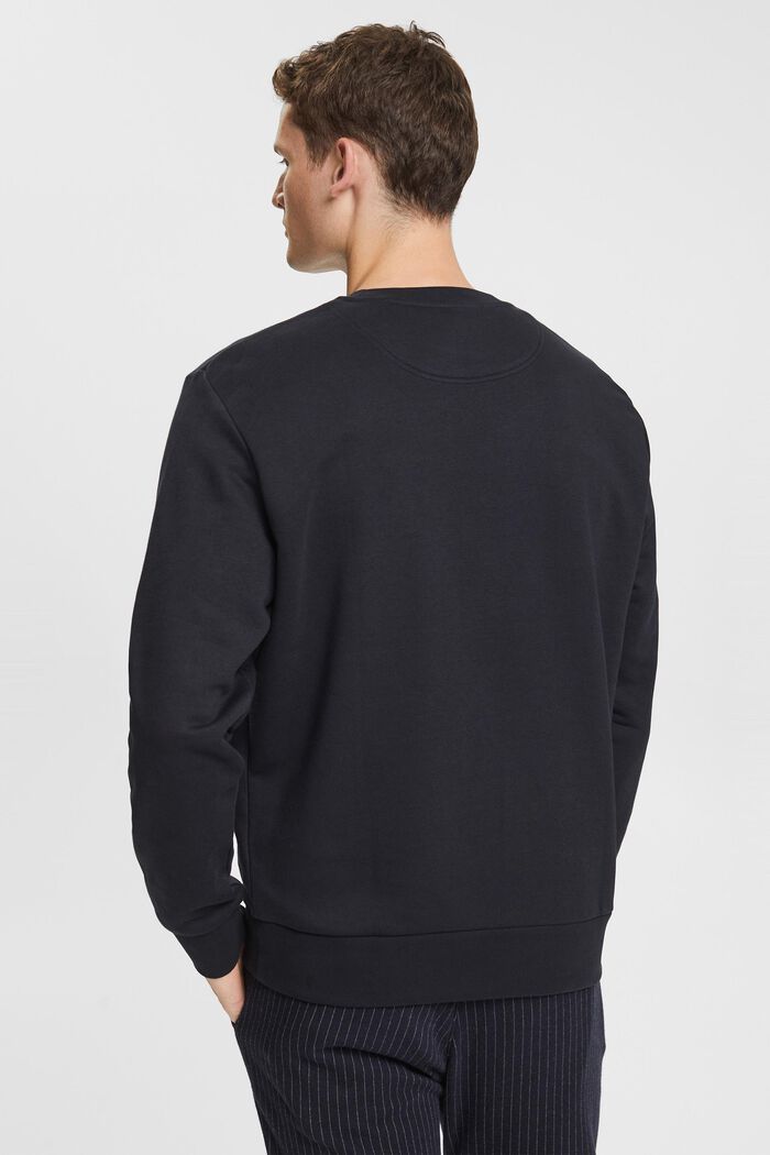 Sweatshirt med print på brystet, BLACK, detail image number 3