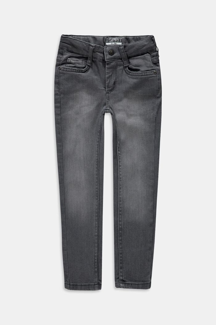Jeans med justerbar livvidde, GREY DARK WASHED, detail image number 0