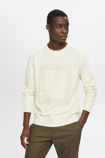 Sweatshirt med print på fronten