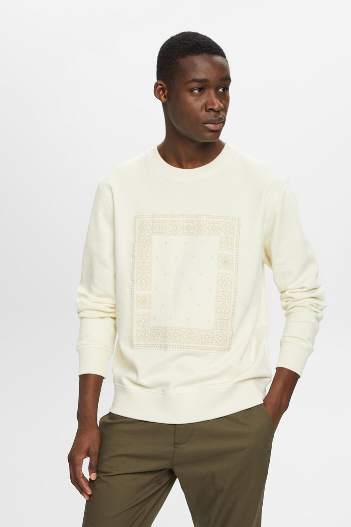 Sweatshirt med print på fronten, ICE, detail image number 0