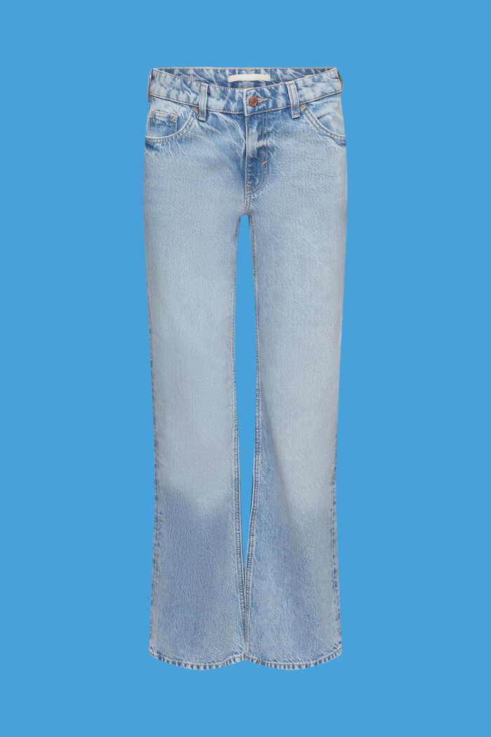Jeans med mellemhøj talje og retro-svaj, BLUE MEDIUM WASHED, detail image number 6
