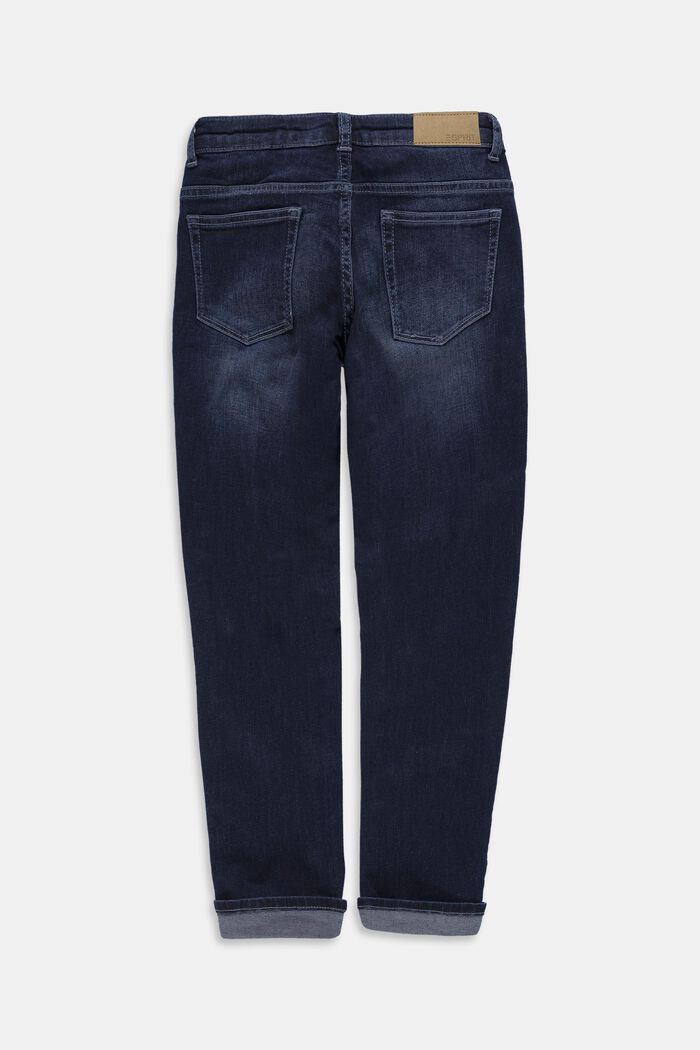 Reflekterende jeans med justerbar linning, BLUE DARK WASHED, detail image number 1