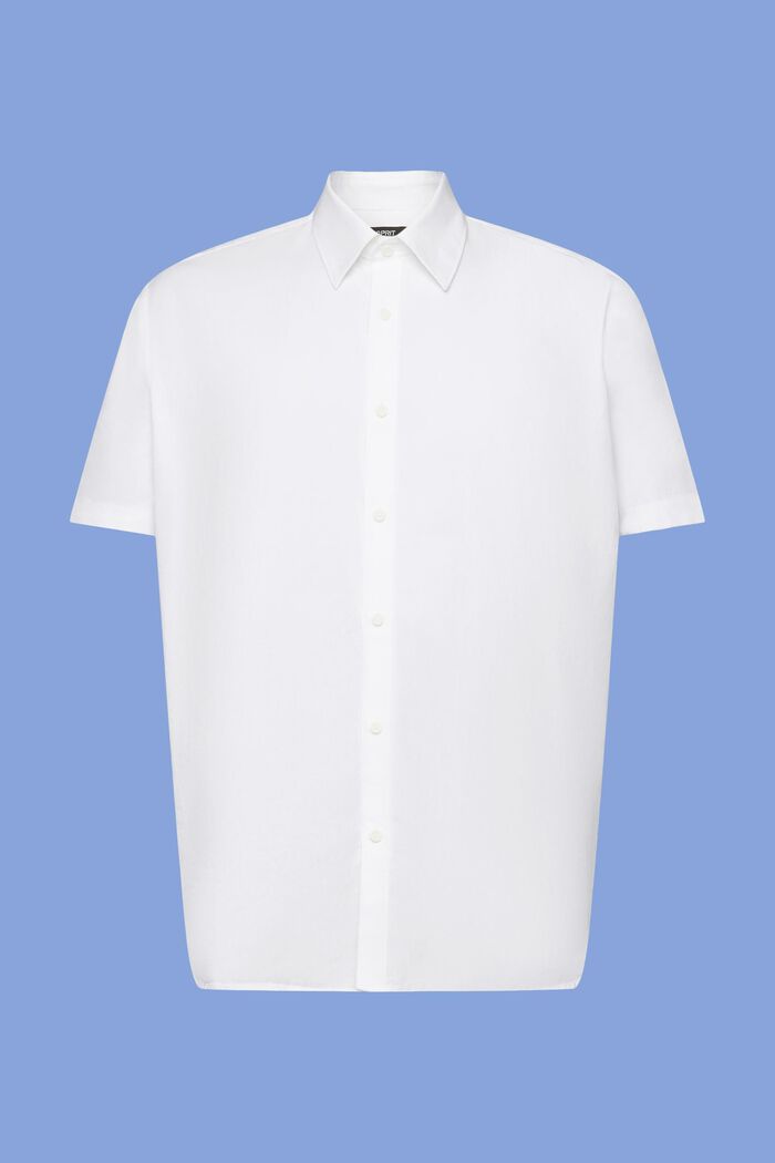 Button down-skjorte med korte ærmer, WHITE, detail image number 6