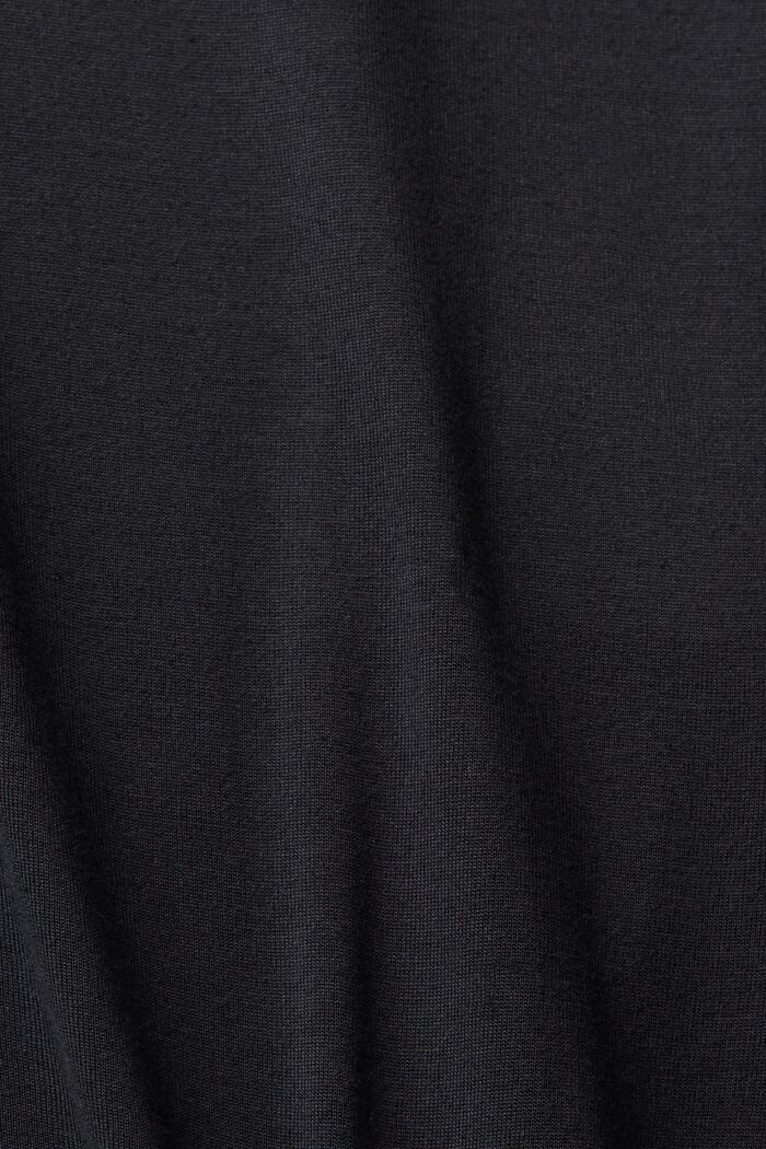 T-shirt med pailletter, LENZING™ ECOVERO™, BLACK, detail image number 1