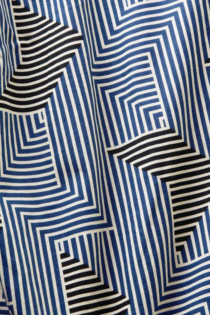 Regular fit-skjorte med geometrisk print, BRIGHT BLUE, detail image number 4