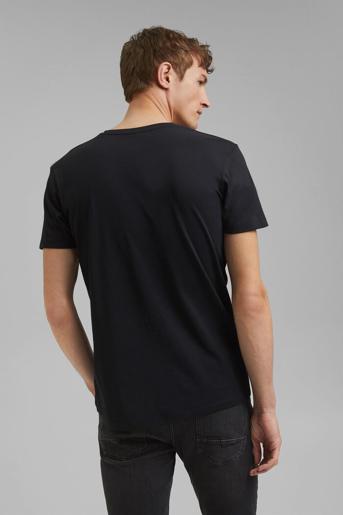 Jerseyshirt i 100% bomuld, BLACK, detail image number 3