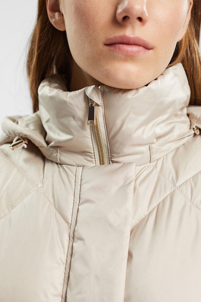Lang quiltet vest, ICE, detail image number 0
