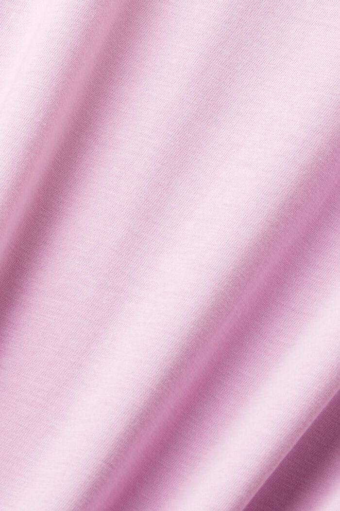 Relaxed fit-T-shirt med logoprint, LILAC, detail image number 4