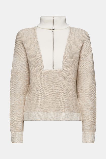 Tekstureret troyer-sweater