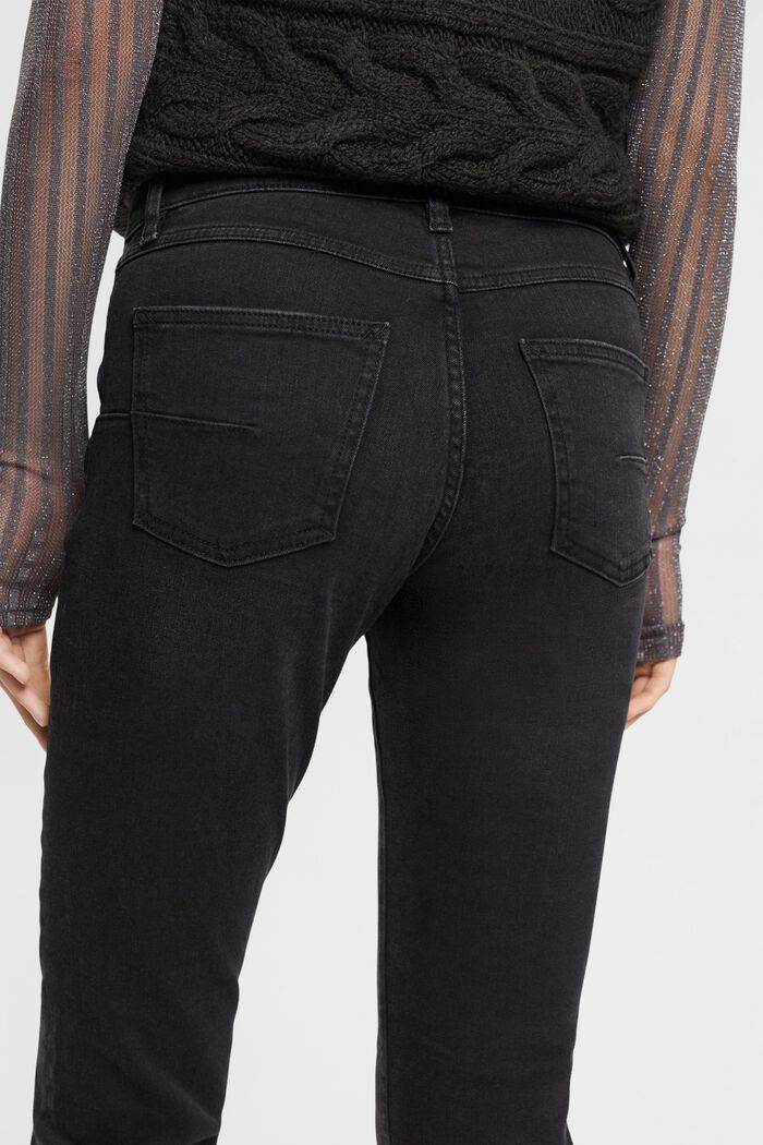Jeans med lige ben, BLACK DARK WASHED, detail image number 2