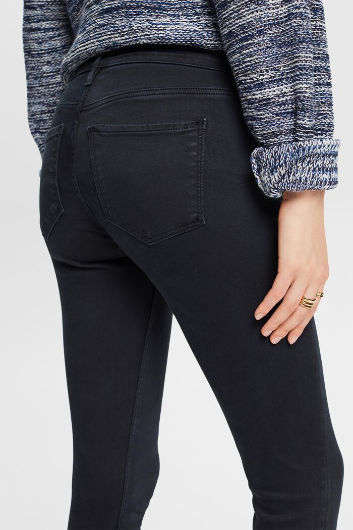 Skinny bukser med mellemhøj talje, BLACK, detail image number 2