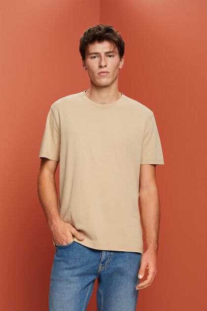 Garment-dyed T-shirt i jersey, 100 % bomuld