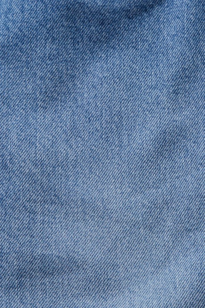 Klassiske retro-jeans med høj talje, BLUE MEDIUM WASHED, detail image number 5