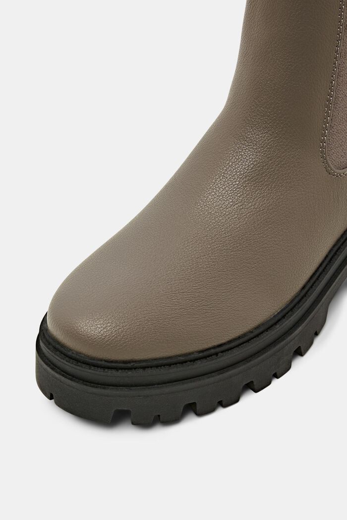 Chunky støvler i imiteret læder, TAUPE, detail image number 3