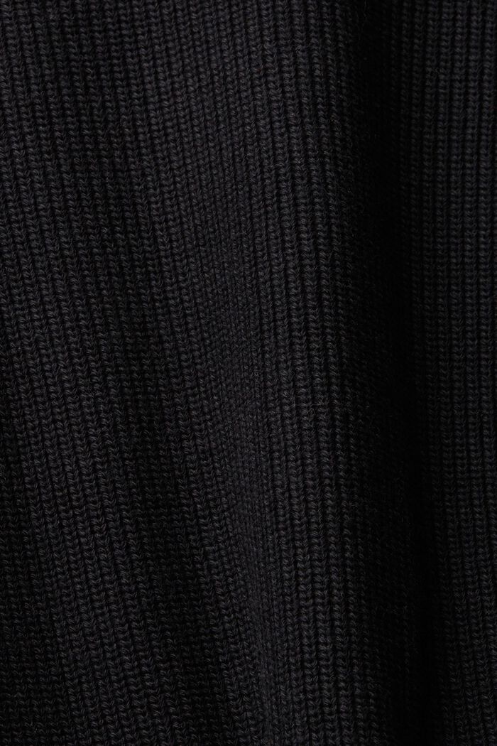 Chunky pullover med lynlås i halv længde, BLACK, detail image number 5