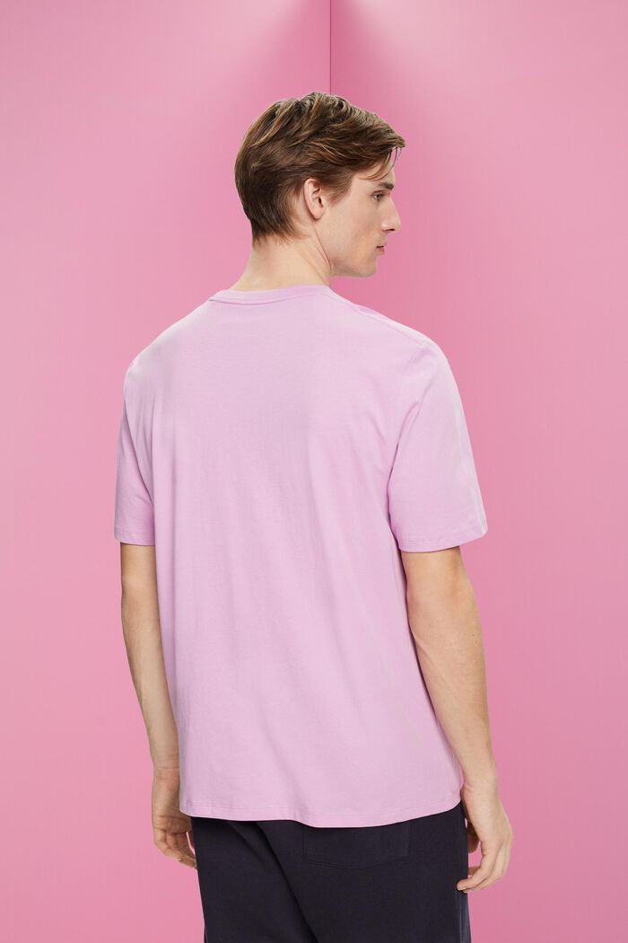 Relaxed fit-T-shirt med logoprint, LILAC, detail image number 3