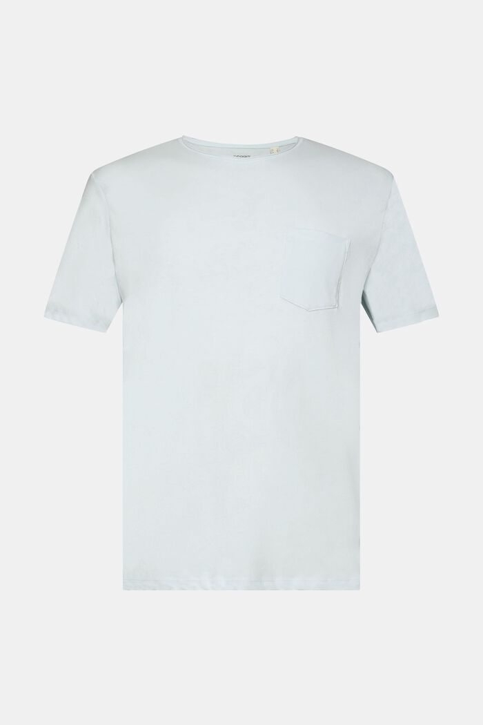 Genanvendte materialer: meleret T-shirt, LIGHT AQUA GREEN, detail image number 6