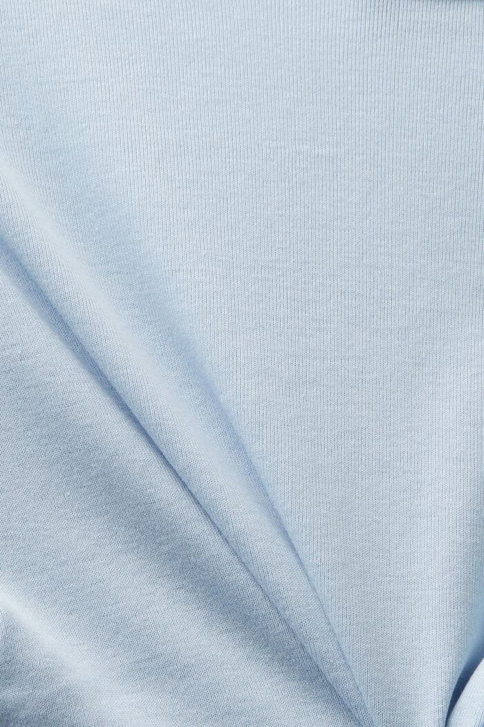 Bomulds-T-shirt med V-hals, LIGHT BLUE, detail image number 4