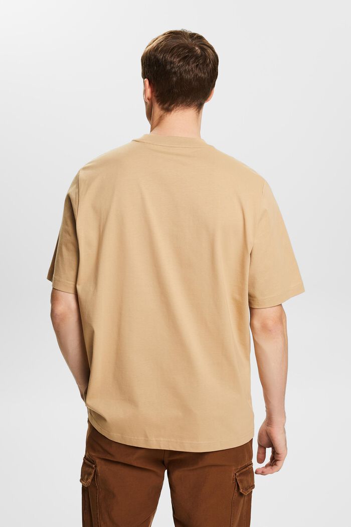 Unisex T-shirt i pimabomuld med print, BEIGE, detail image number 2