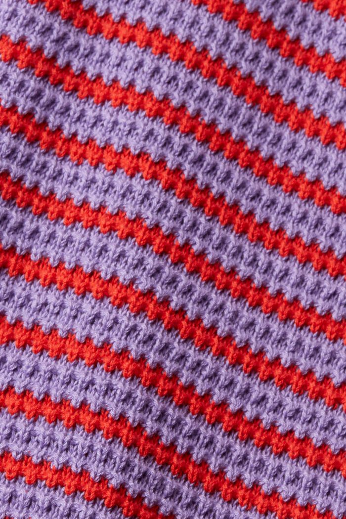 Striktrøje med tekstur, RED, detail image number 1