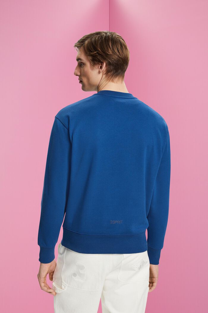 Sweatshirt med lille delfinprint, BRIGHT BLUE, detail image number 3