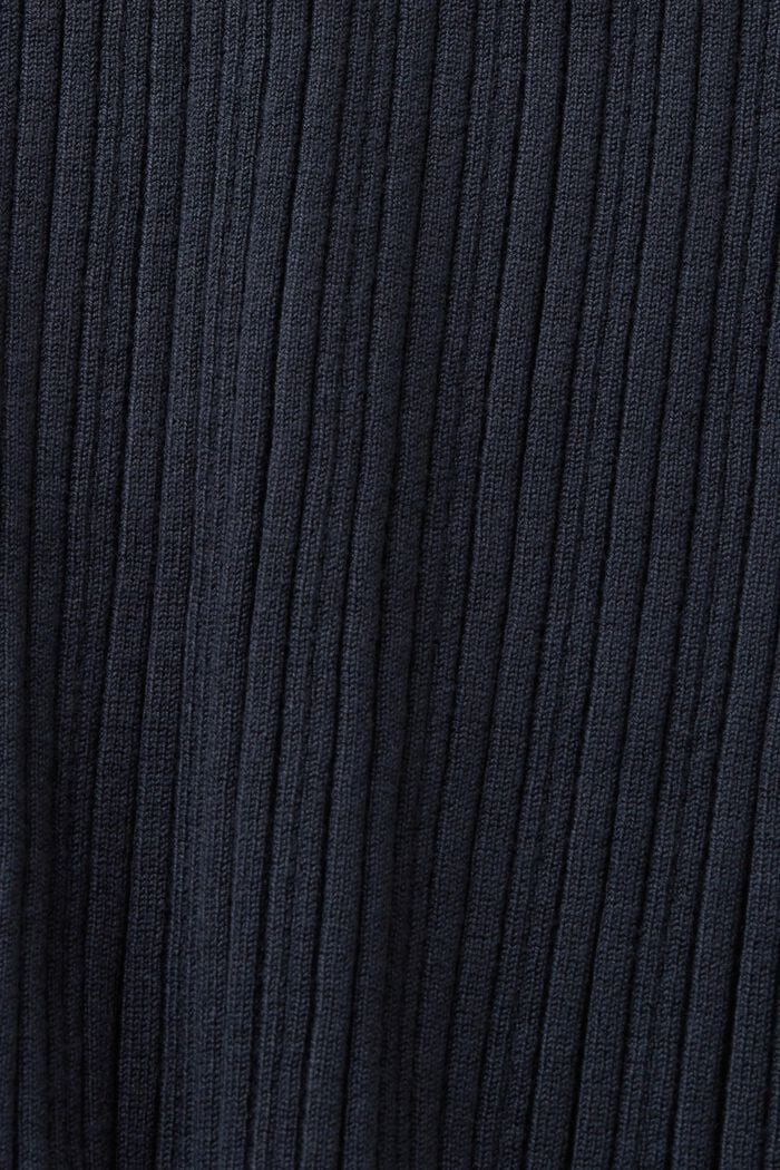 Ribstrikket midi-nederdel, PETROL BLUE, detail image number 5