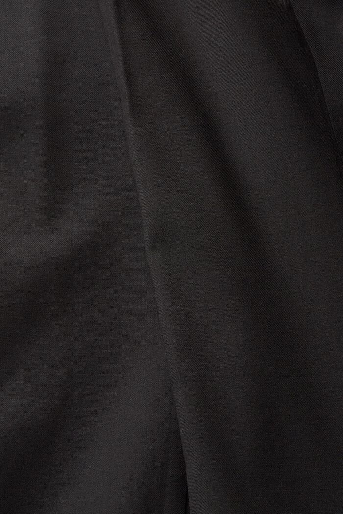 BLØD ULD miks og match bukser med mellemhøj talje, BLACK, detail image number 6