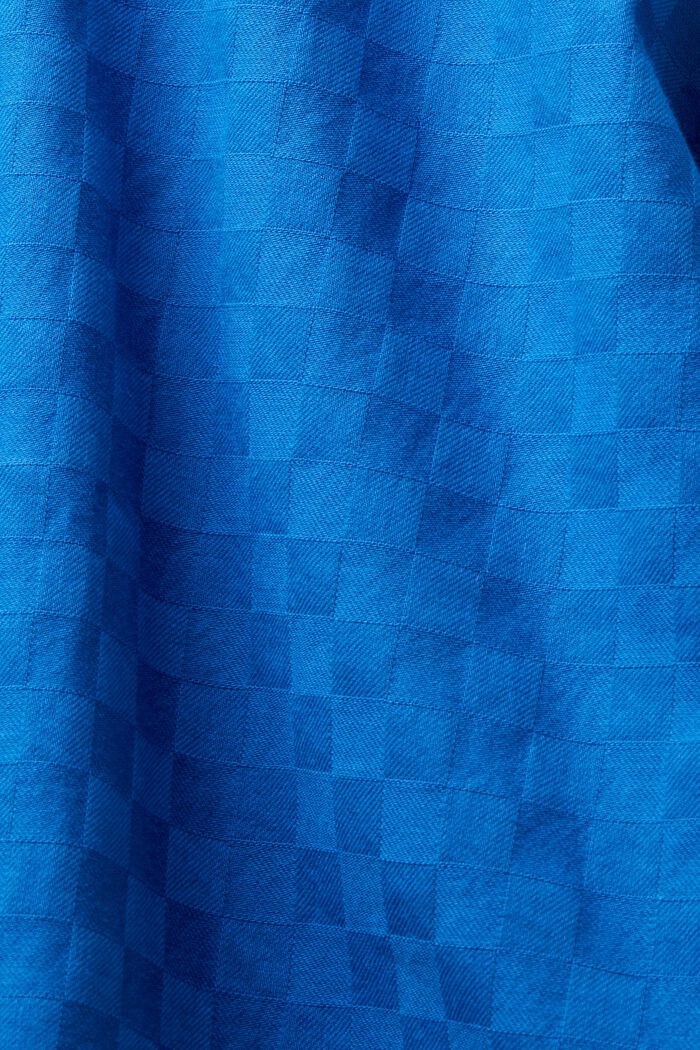 Jacquard-skjorte i bomuld, BRIGHT BLUE, detail image number 7
